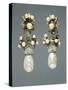 Copy Made in Forties of Pair of 19th Century Earrings-null-Stretched Canvas