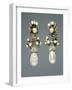 Copy Made in Forties of Pair of 19th Century Earrings-null-Framed Giclee Print