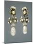 Copy Made in Forties of Pair of 19th Century Earrings-null-Mounted Giclee Print