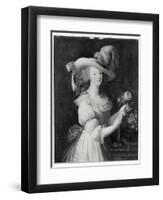 Copy of a Portrait of Marie-Antoinette after 1783-Elisabeth Louise Vigee-LeBrun-Framed Premium Giclee Print