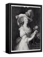 Copy of a Portrait of Marie-Antoinette after 1783-Elisabeth Louise Vigee-LeBrun-Framed Stretched Canvas