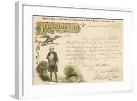 Copy of Letter Written by George Washington-null-Framed Giclee Print