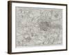 Copy of Map Showing the Toll-Gates and Principal Bars Within Six Miles of Charing-Cross-John Dower-Framed Giclee Print