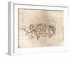 Copy of part of the cartoon of the Battle of Anghiari, c1505-c1523 (1883)-Cesare da Sesto-Framed Giclee Print