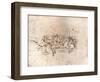 Copy of part of the cartoon of the Battle of Anghiari, c1505-c1523 (1883)-Cesare da Sesto-Framed Giclee Print