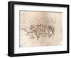 Copy of part of the cartoon of the Battle of Anghiari, c1505-c1523 (1883)-Cesare da Sesto-Framed Giclee Print