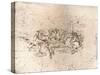 Copy of part of the cartoon of the Battle of Anghiari, c1505-c1523 (1883)-Cesare da Sesto-Stretched Canvas