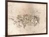 Copy of part of the cartoon of the Battle of Anghiari, c1505-c1523 (1883)-Cesare da Sesto-Framed Giclee Print