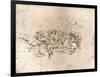 Copy of part of the cartoon of the Battle of Anghiari, c1505-c1523 (1883)-Cesare da Sesto-Framed Giclee Print