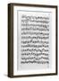 Copy of 'Partita in D Minor for Violin' by Johann Sebastian Bach-Anna Magdalena Bach-Framed Giclee Print