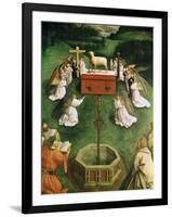 Copy of the Adoration of the Mystic Lamb, from the Ghent Altarpiece, Lower Half of Central Panel-Hubert & Jan Van Eyck-Framed Giclee Print