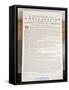 Copy of the Declaration of Independence in Free Quarker Meeting House-Richard Cummins-Framed Stretched Canvas