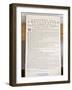 Copy of the Declaration of Independence in Free Quarker Meeting House-Richard Cummins-Framed Photographic Print