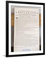 Copy of the Declaration of Independence in Free Quarker Meeting House-Richard Cummins-Framed Photographic Print