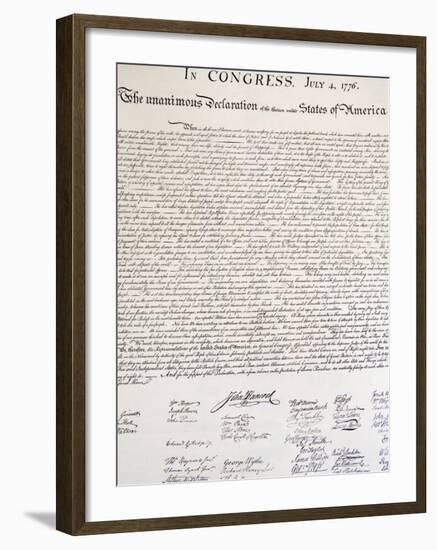 Copy of the Declaration of Independence in Free Quarker Meeting House-Richard Cummins-Framed Photographic Print