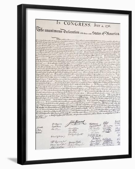 Copy of the Declaration of Independence in Free Quarker Meeting House-Richard Cummins-Framed Photographic Print