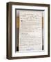 Copy of the Declaration of Independence in Free Quarker Meeting House-Richard Cummins-Framed Photographic Print