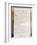Copy of the Declaration of Independence in Free Quarker Meeting House-Richard Cummins-Framed Photographic Print