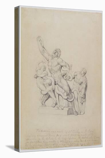 Copy of the Laocoon, for Rees's Cyclopedia, 1815 (Graphite on Laid Paper)-William Blake-Stretched Canvas