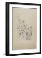 Copy of the Laocoon, for Rees's Cyclopedia, 1815 (Graphite on Laid Paper)-William Blake-Framed Giclee Print