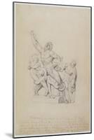 Copy of the Laocoon, for Rees's Cyclopedia, 1815 (Graphite on Laid Paper)-William Blake-Mounted Giclee Print