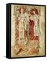 Copyist Presents His Book to St. Michael, from Recognitiones by Saint Clement-null-Framed Stretched Canvas