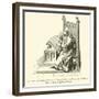 Copyist Writing Upon a Sheet of Vellum-null-Framed Giclee Print