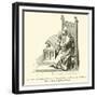 Copyist Writing Upon a Sheet of Vellum-null-Framed Giclee Print