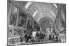 Copyists in the Louvre-T Allom-Mounted Art Print
