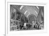Copyists in the Louvre-T Allom-Framed Premium Giclee Print