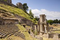 The Roman Theatre Dating from the 1st Century, Volterra, Tuscany, Italy, Europe-Copyright: Julian-Framed Stretched Canvas