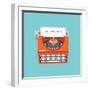 Copywriting Flat Illustration Concept-bloomua-Framed Art Print