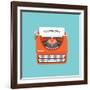 Copywriting Flat Illustration Concept-bloomua-Framed Art Print