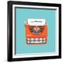 Copywriting Flat Illustration Concept-bloomua-Framed Art Print