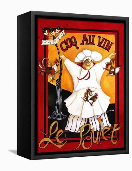 Coq Au Vin-Jennifer Garant-Framed Stretched Canvas