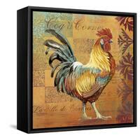 Coq Motifs I-null-Framed Stretched Canvas