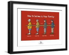 Coq-Ô-Rico - Become a true frenchy-Sylvain Bichicchi-Framed Art Print