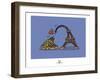 Coq-Ô-Rico - Eiffel love Mont Saint-Michel-Sylvain Bichicchi-Framed Art Print