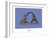 Coq-Ô-Rico - Eiffel love Mont Saint-Michel-Sylvain Bichicchi-Framed Art Print