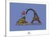 Coq-Ô-Rico - Eiffel love Mont Saint-Michel-Sylvain Bichicchi-Stretched Canvas