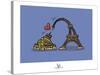 Coq-Ô-Rico - Eiffel love Mont Saint-Michel-Sylvain Bichicchi-Stretched Canvas