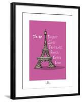 Coq-Ô-Rico - Eiffel-Sylvain Bichicchi-Framed Art Print