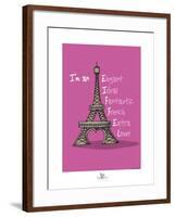 Coq-Ô-Rico - Eiffel-Sylvain Bichicchi-Framed Art Print