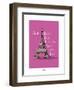 Coq-Ô-Rico - Eiffel-Sylvain Bichicchi-Framed Art Print