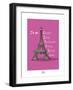 Coq-Ô-Rico - Eiffel-Sylvain Bichicchi-Framed Art Print