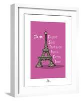 Coq-Ô-Rico - Eiffel-Sylvain Bichicchi-Framed Art Print