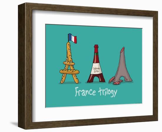 Coq-Ô-Rico -France trilogy-Sylvain Bichicchi-Framed Art Print