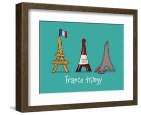 Coq-Ô-Rico -France trilogy-Sylvain Bichicchi-Framed Art Print