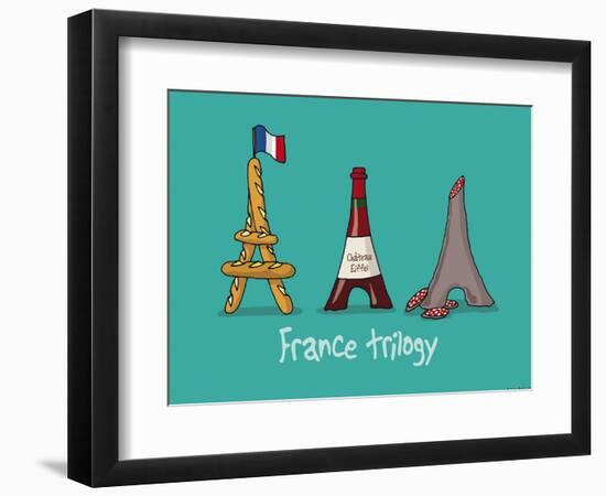 Coq-Ô-Rico -France trilogy-Sylvain Bichicchi-Framed Art Print