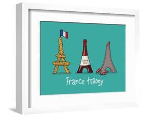 Coq-Ô-Rico -France trilogy-Sylvain Bichicchi-Framed Art Print